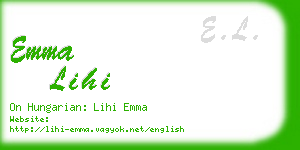 emma lihi business card